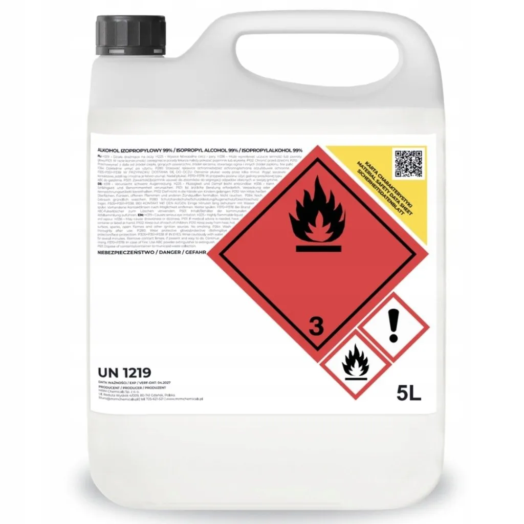 alkohol izopropylowy 5 litrowy do odtłuszczania